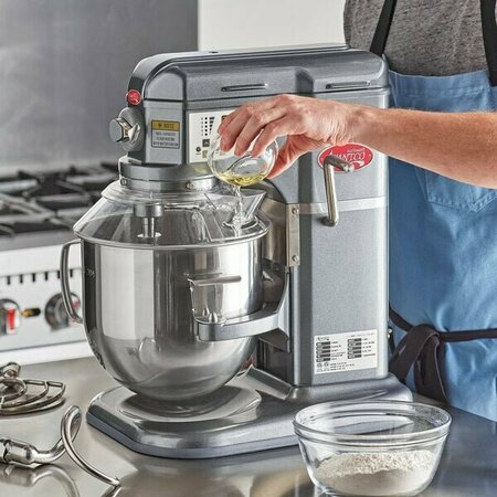 AVANTCO MIX8GY Dark Gray 8 Qt. Bowl Lift Countertop Mixer with Standard Accessories - 120V 4/5 hp 177MIX8GY